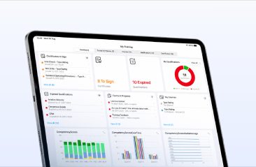 EFOS iPad features brand new dashboard